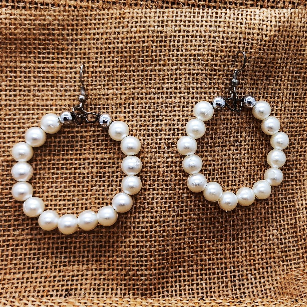 white pearl dangler 02 - ELM Fashion 2