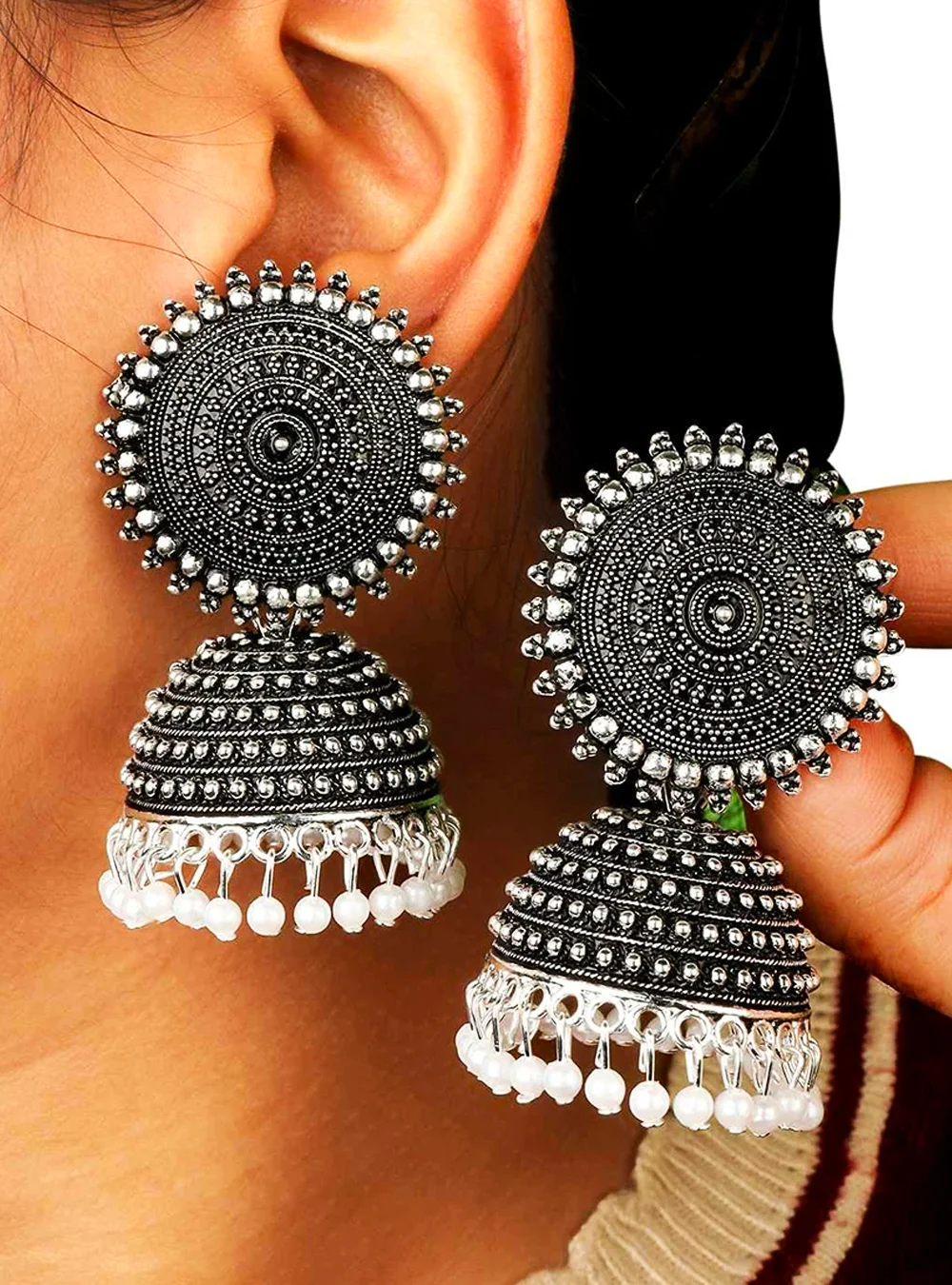buy-grey-jhumka-earrings-online-nesy-lifestyle