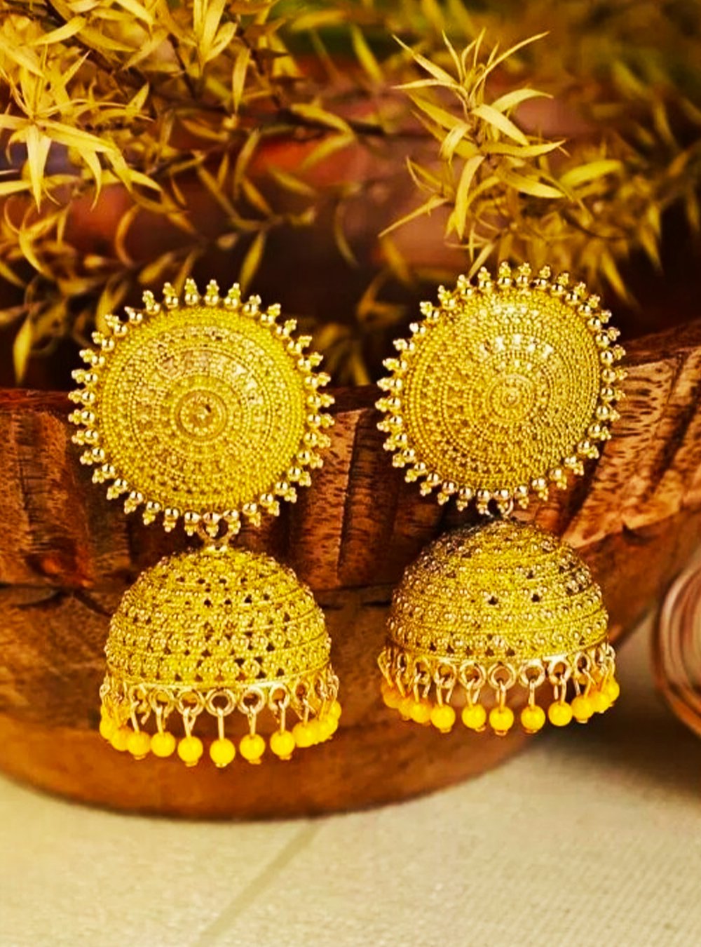 buy-yellow-jhumka-earrings-online-nesy-lifestyle-NE-JE-ER-JM-01-YLW-05